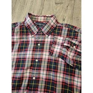 Polo Ralph Lauren Blake Long Sleeve Shirt Plaid Button Down XL 100% Cotton
